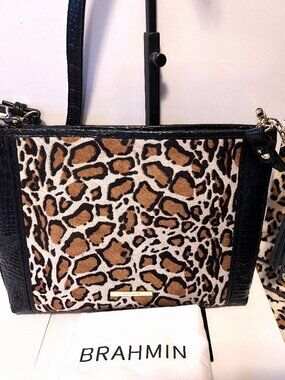 Brahmin Remy Black Rowena Crossbody